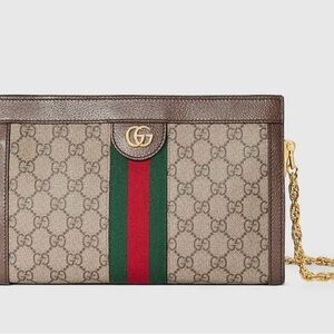 Gucci Beige and Brown Shoulder Bag